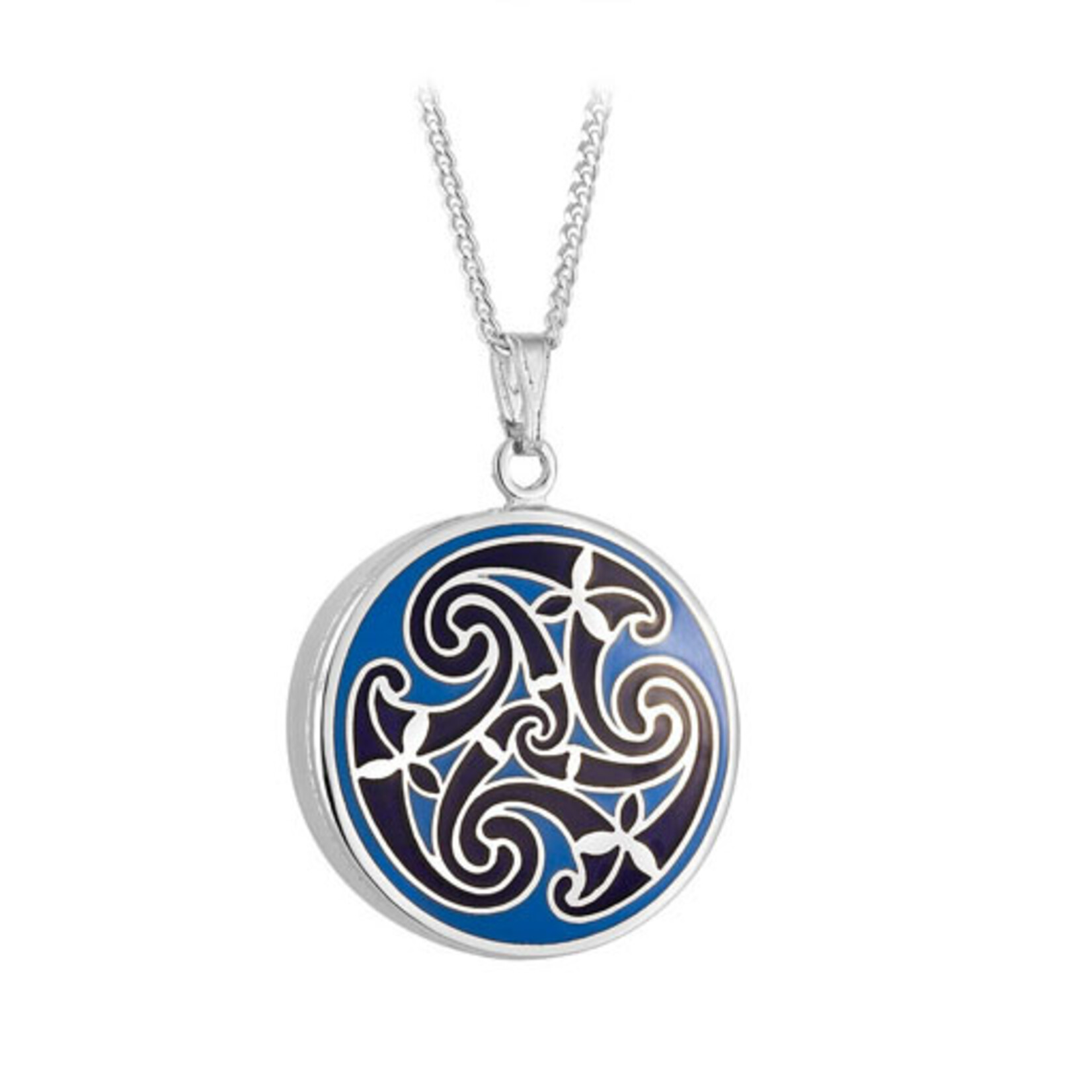 PENDANTS & NECKLACES SOLVAR BOOK of KELLS TRISKAL PENDANT - Blue