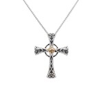 CROSSES KEITH JACK STERLING & 10K CELTIC CROSS - Small