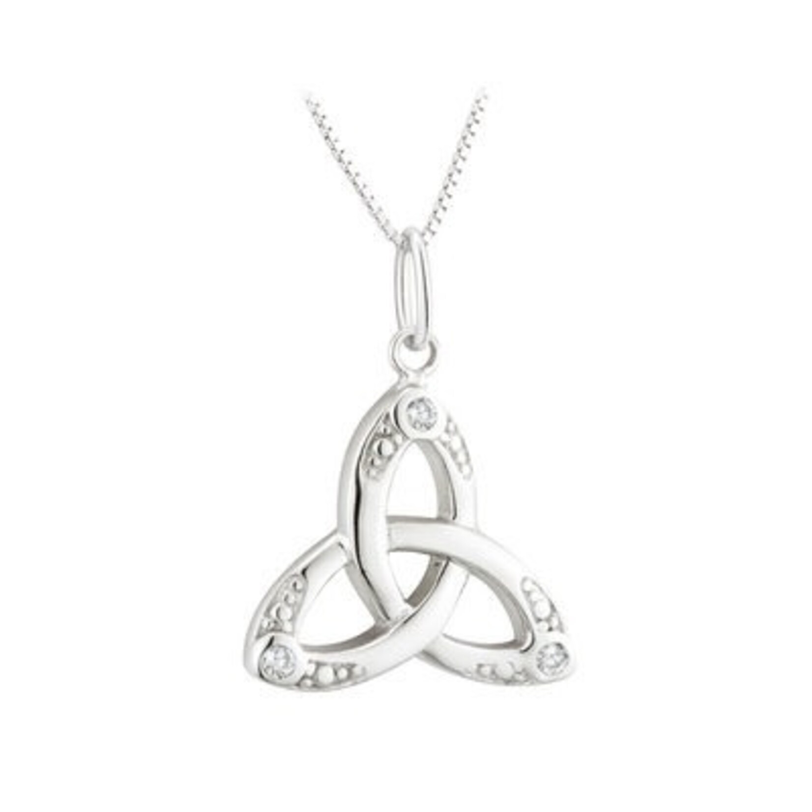 PENDANTS & NECKLACES ACARA CRYSTAL TRINITY KNOT PENDANT
