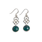 EARRINGS HEATHERGEM CELTIC DROP STERLING EARRINGS