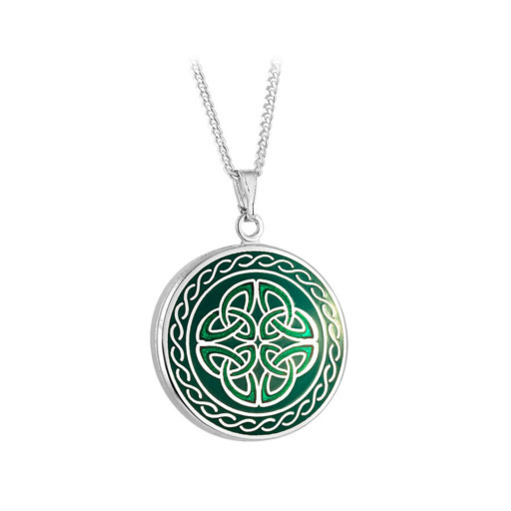 PENDANTS & NECKLACES SOLVAR BOOK of KELLS 4TRIN PENDANT - Green