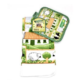 KITCHEN & ACCESSORIES COUNTRYSIDE TEA TOWEL & POT HOLDER