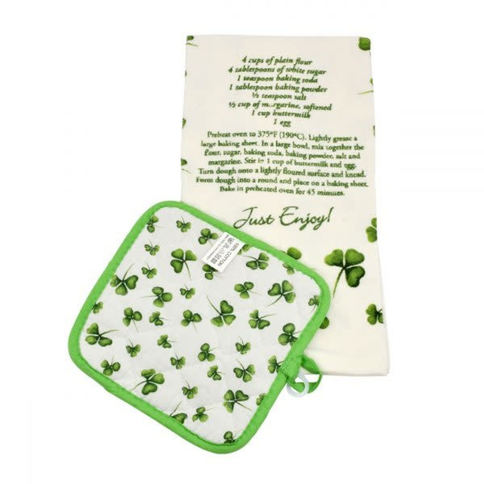 KITCHEN & ACCESSORIES SODA BREAD TEA TOWEL & POT HOLDER