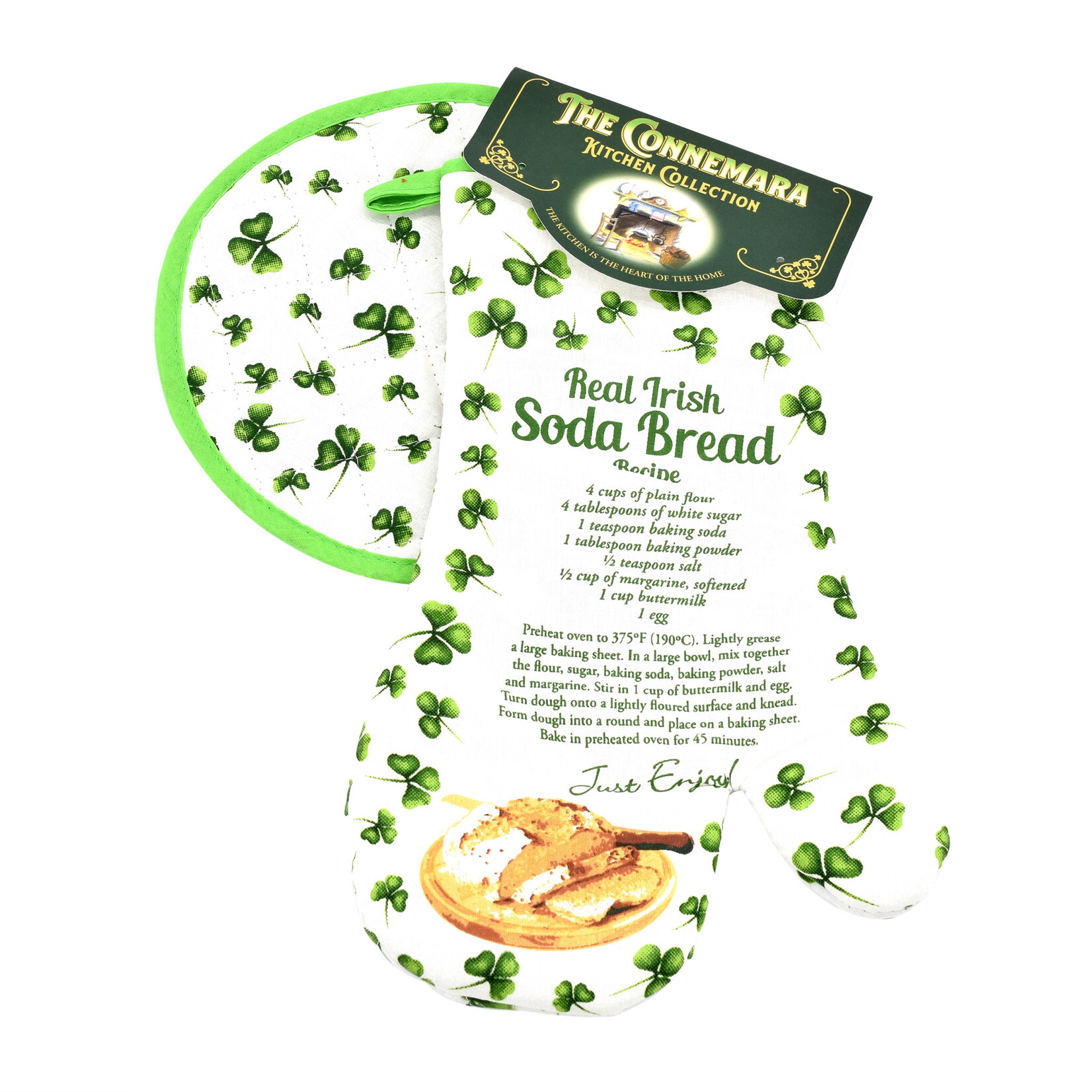 KITCHEN & ACCESSORIES SODA BREAD OVEN MITT & POT HOLDER