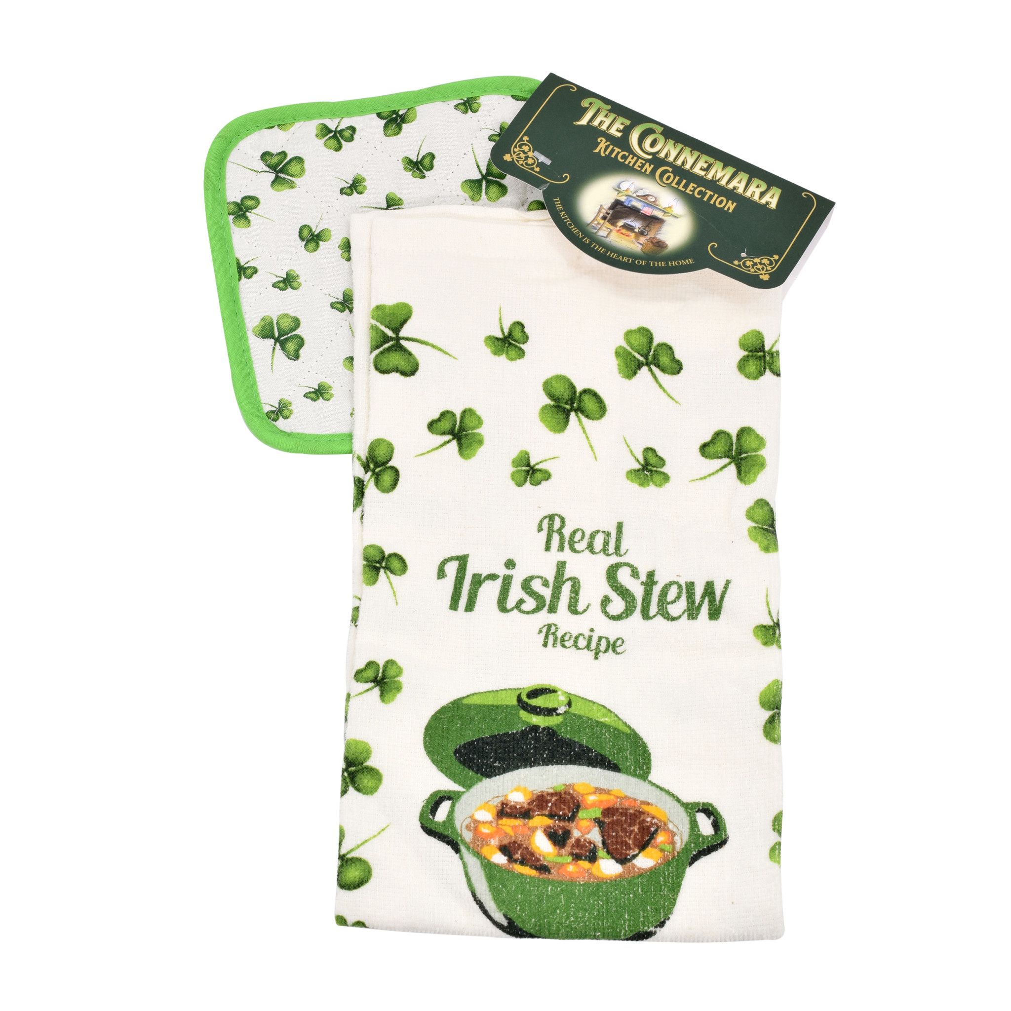 IRISH STEW TEA TOWEL & POT HOLDER - Irish Crossroads