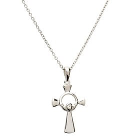 CROSSES SHANORE STERLING CLADDAGH CROSS