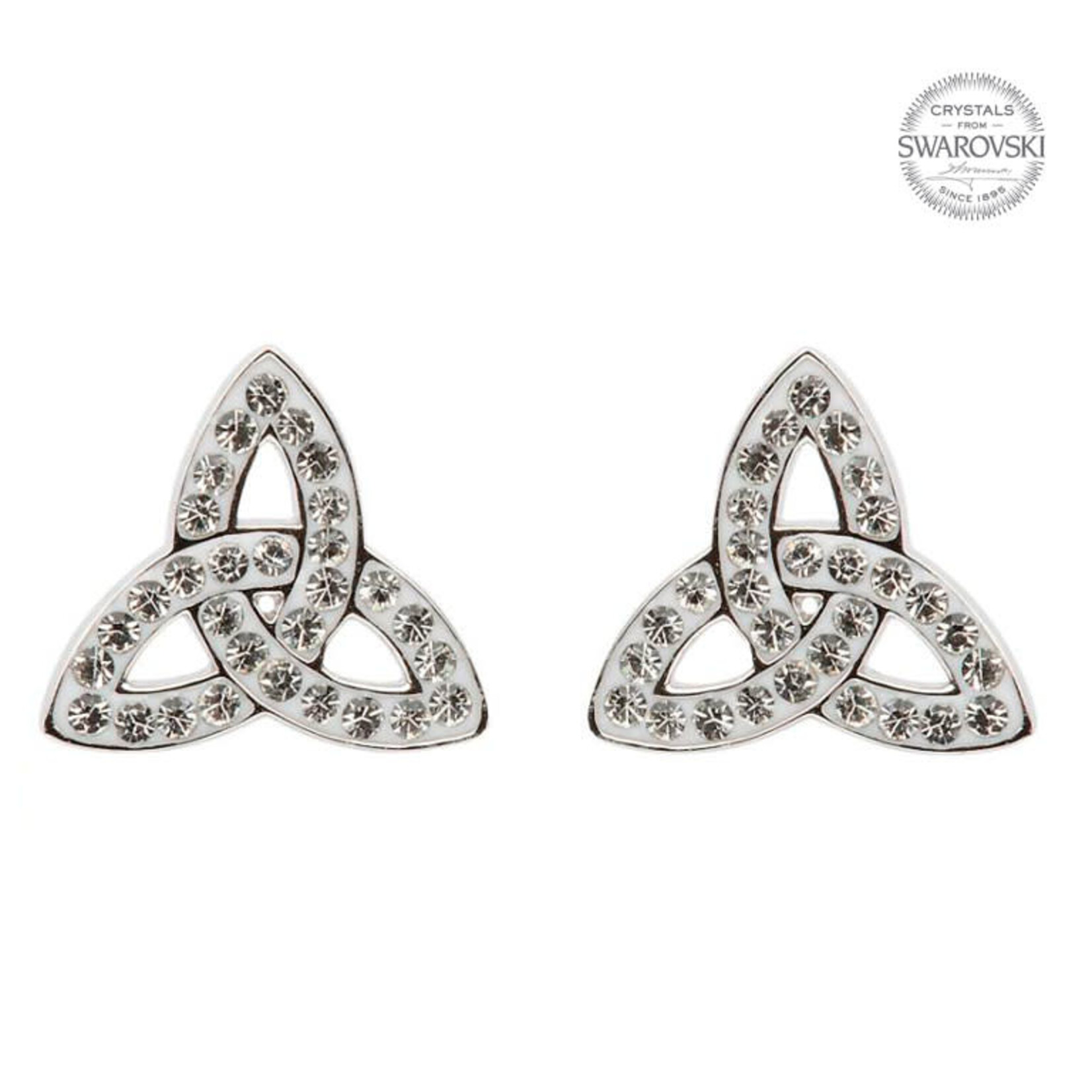 EARRINGS SHANORE STERLING TRINITY STUD EARRINGS w CRYSTALS