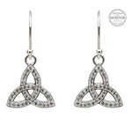 EARRINGS SHANORE STERLING TRINITY DROP EARRINGS with SWAROVSKI CRYSTALS