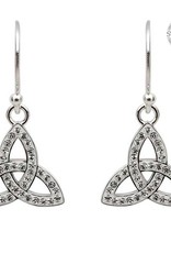 EARRINGS SHANORE STERLING TRINITY DROP EARRINGS with SWAROVSKI CRYSTALS