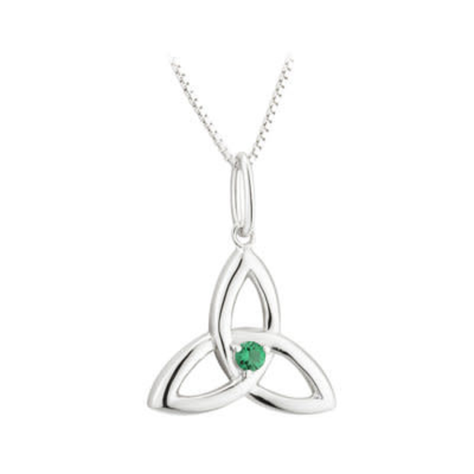 PENDANTS & NECKLACES ACARA TRINITY PENDANT with GRN STONE