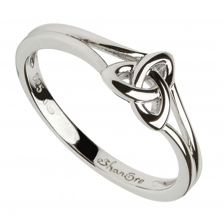 RINGS SHANORE STERLING TRINITY KNOT RING