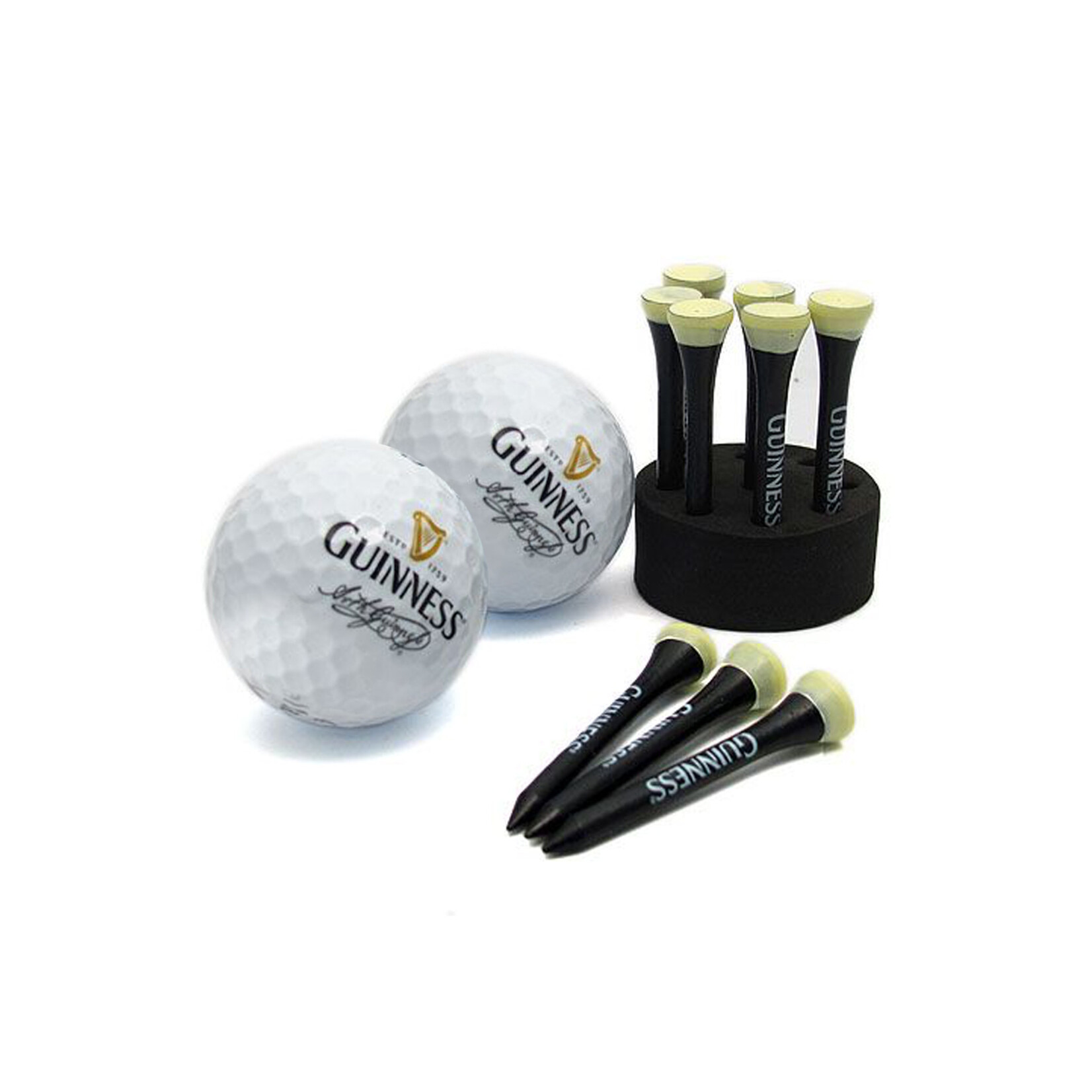 NOVELTY GUINNESS GOLF BALL & GOLF TEE SET
