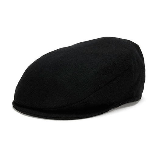 VINTAGE WOOL HANNA HAT - Solid Black - Irish Crossroads