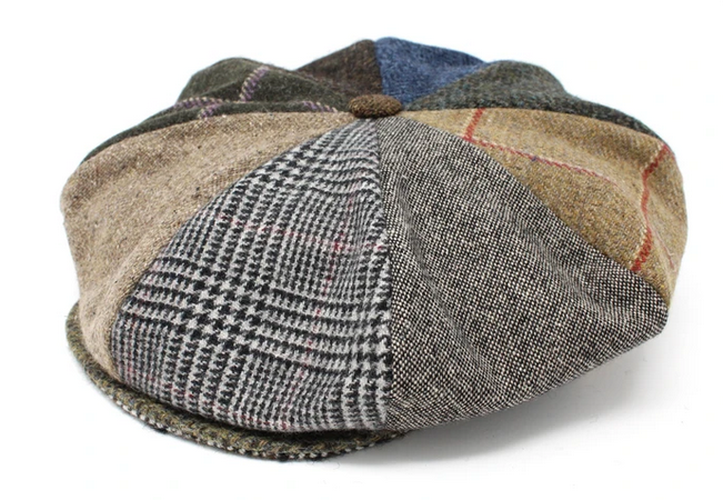 CAPS & HATS 8-PIECE  WOOL PATCHWORK HANNA HAT