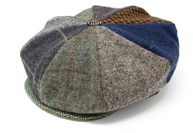 CAPS & HATS 8-PIECE  WOOL PATCHWORK HANNA HAT