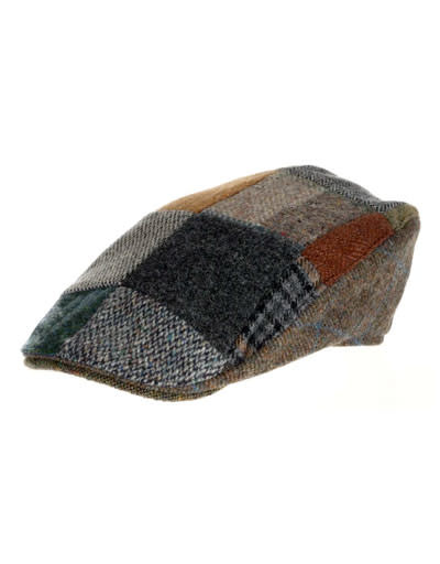 Hanna Hats Irish Walking Hat Patchwork Tweed Size M Donegal Handmade HannaHatsWalkingHatPatchworkTw  main image 3