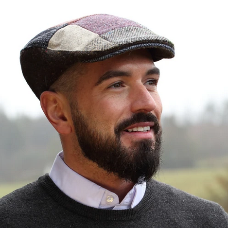 CAPS & HATS DONEGAL TOURING WOOL PATCHWORK HANNA HAT