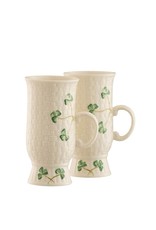 KITCHEN & ACCESSORIES BELLEEK CLASSIC SHAMROCK IRISH COFFEE MUG PAIR