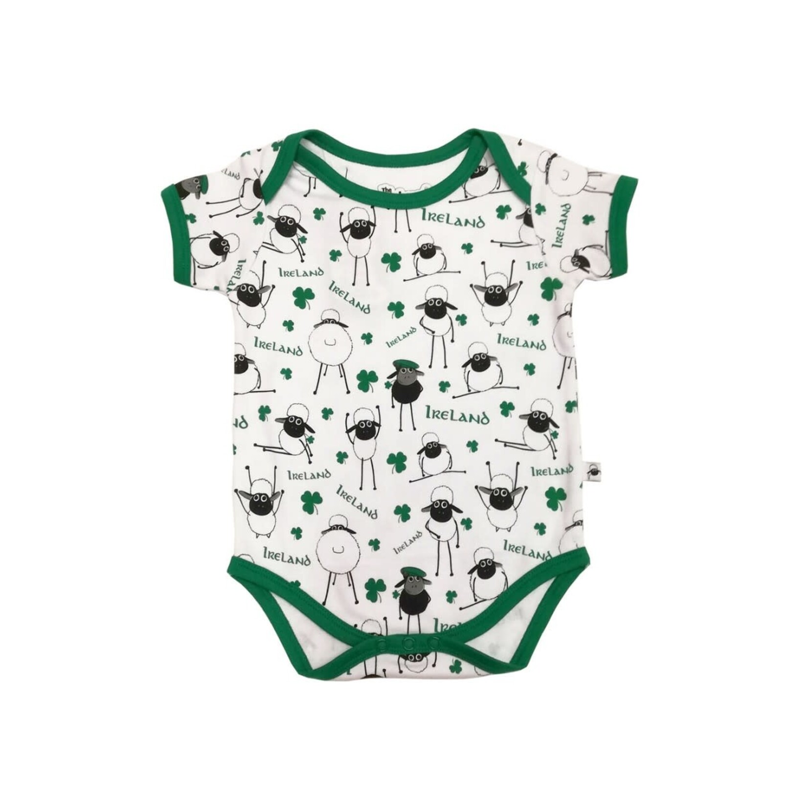 BABY CLOTHES SHEEP & SHAMROCK BABY ONESIE