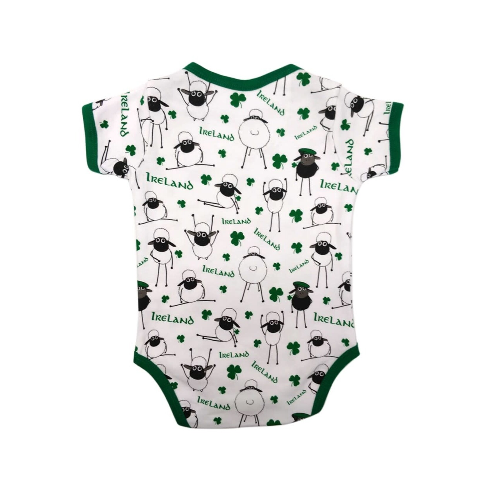 BABY CLOTHES SHEEP & SHAMROCK BABY ONESIE