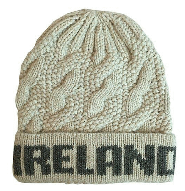 ACCESSORIES IRELAND WOOL-BLEND CHUNKY HAT -  Ecru