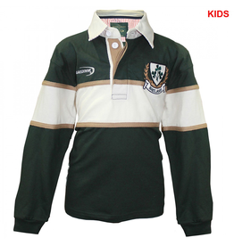 KIDS CLOTHES LANSDOWNE KIDS LONG SLEEVE RUGBY - Bottle Grn/Natural