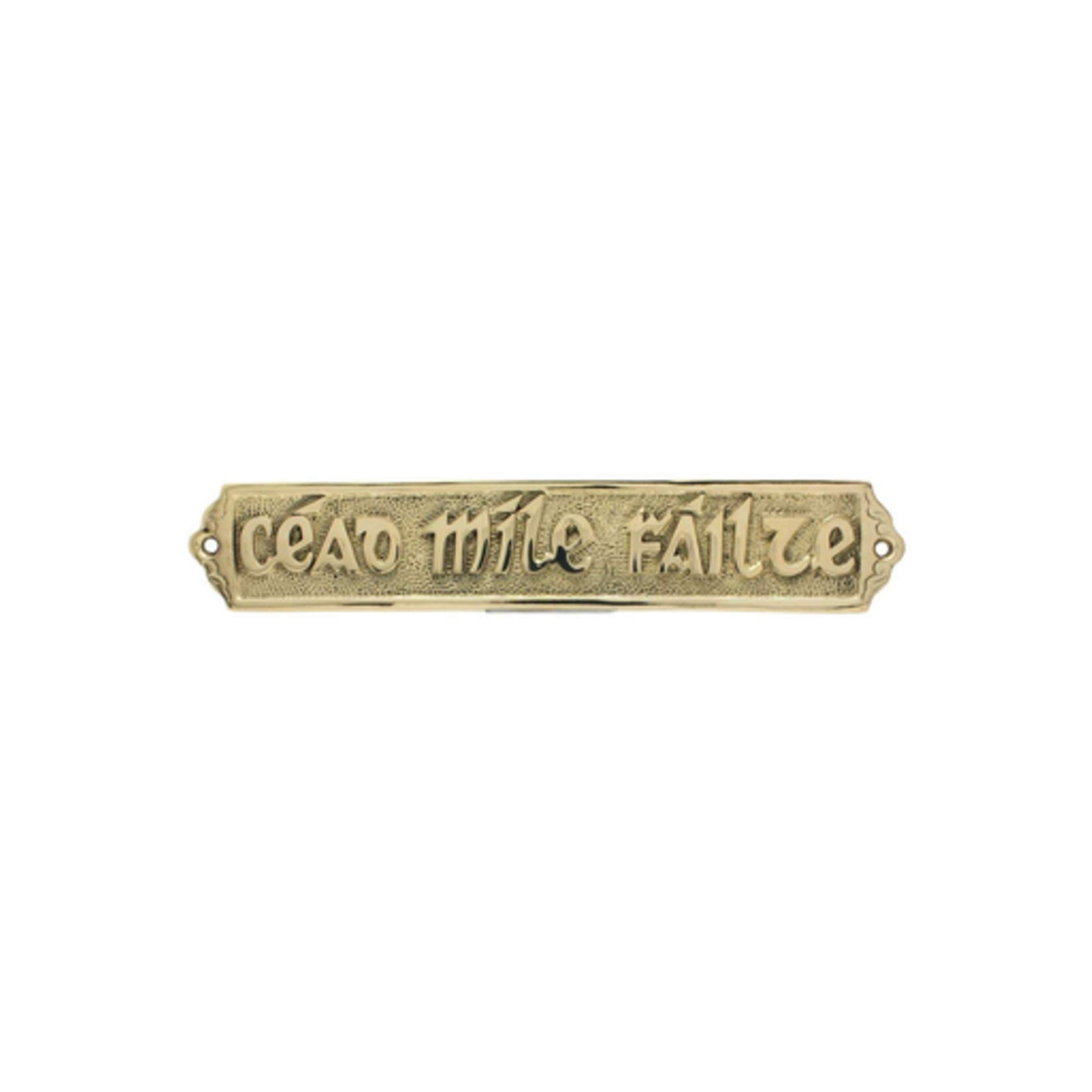 DECOR “CEAD MILE FAILTE” BRASS PLAQUE - Large
