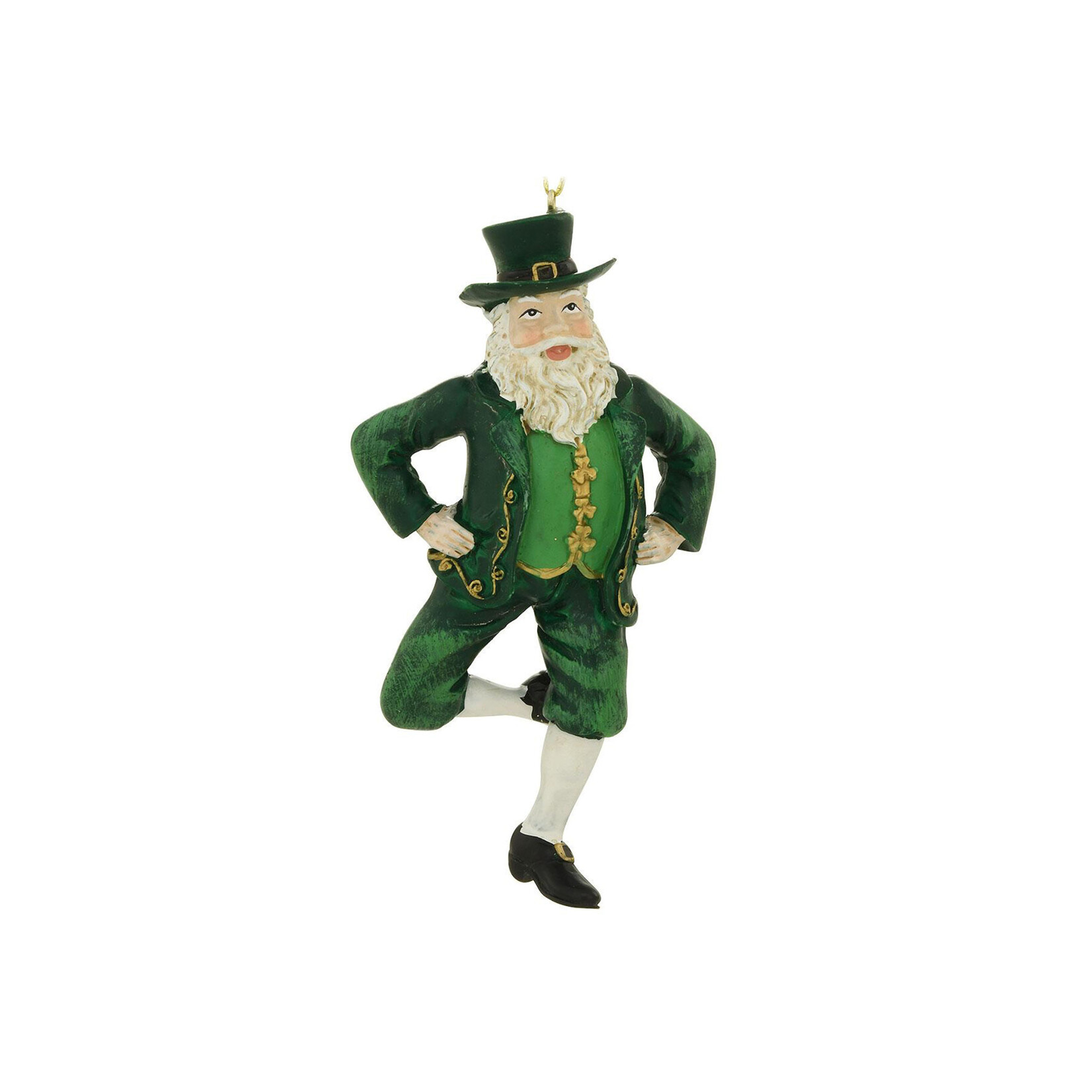 ORNAMENTS STEP DANCING SANTA ORNAMENT