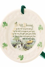 ORNAMENTS BELLEEK PLATE ORNAMENT - Irish Blessing