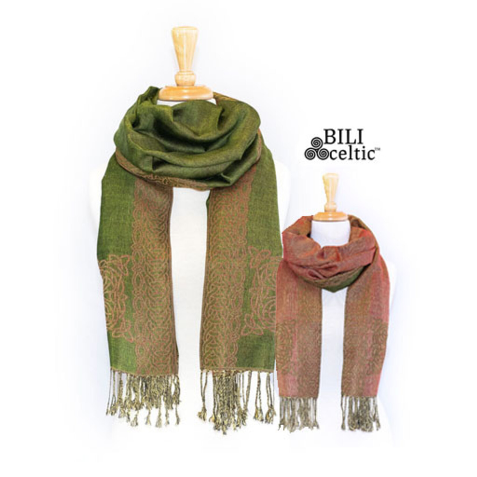 ACCESSORIES PASHMINA STYLE CELTIC KNOT SCARF - Mary