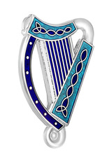 PINS & BROOCHES SOLVAR BOOK of KELLS BROOCH - Celtic Harp