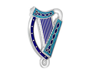 SOLVAR BOOK of KELLS BROOCH - Celtic Harp - Irish Crossroads