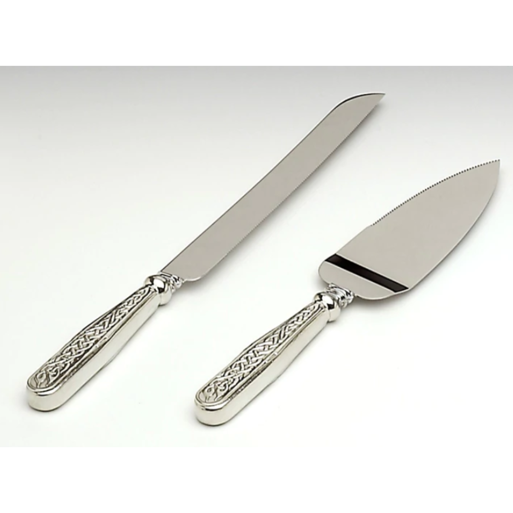 WEDDING ACCESSORIES MULLINGAR PEWTER WEDDING CAKE SERVER - Celtic Knot