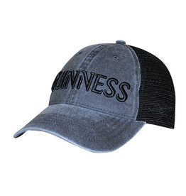 CAPS & HATS GUINNESS GREY & BLACK TRUCKER CAP