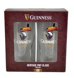 BARWARE GUINNESS TOUCAN PINT GLASSES (2pk)