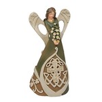 ANGELS WOOD-CUT IRISH ANGEL FIGURINE