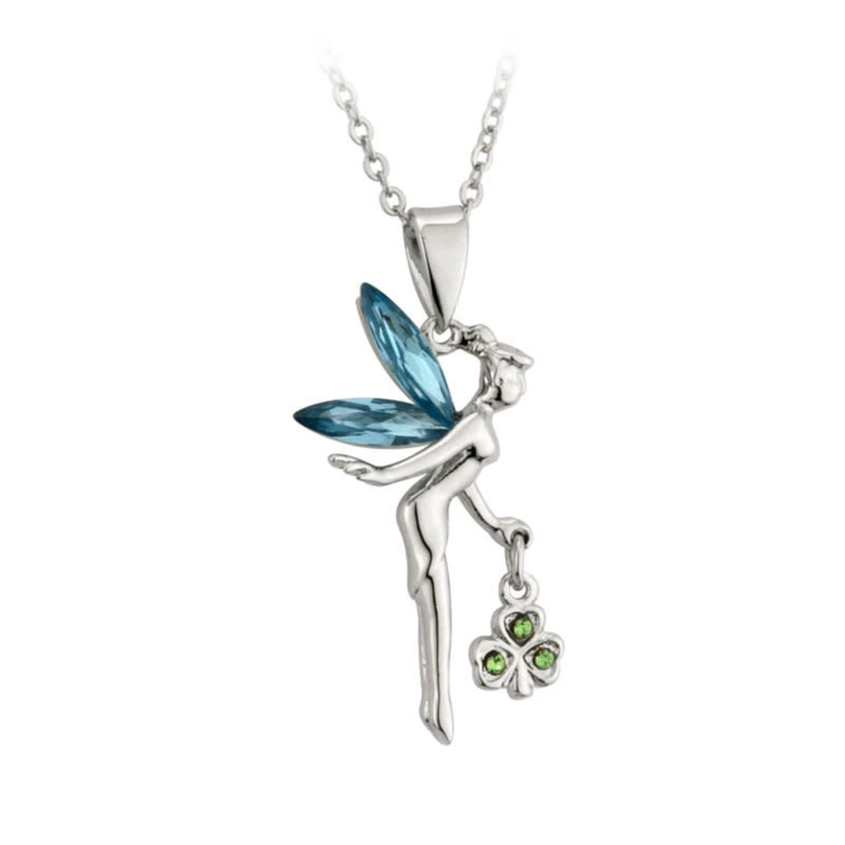 PENDANTS & NECKLACES SOLVAR RHODIUM PLATE FAIRY PENDANT