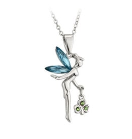 PENDANTS & NECKLACES SOLVAR RHODIUM PLATE FAIRY PENDANT