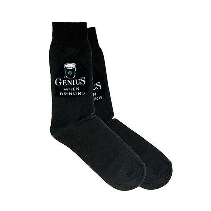 ACCESSORIES NOVELTY SOCKS - Genius When Drinking