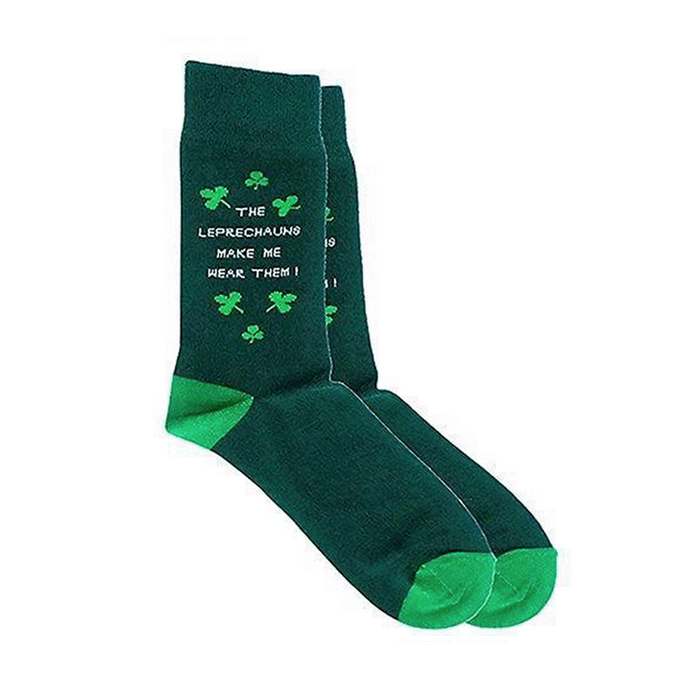 ACCESSORIES NOVELTY SOCKS - The Leprechauns Make Me Grn