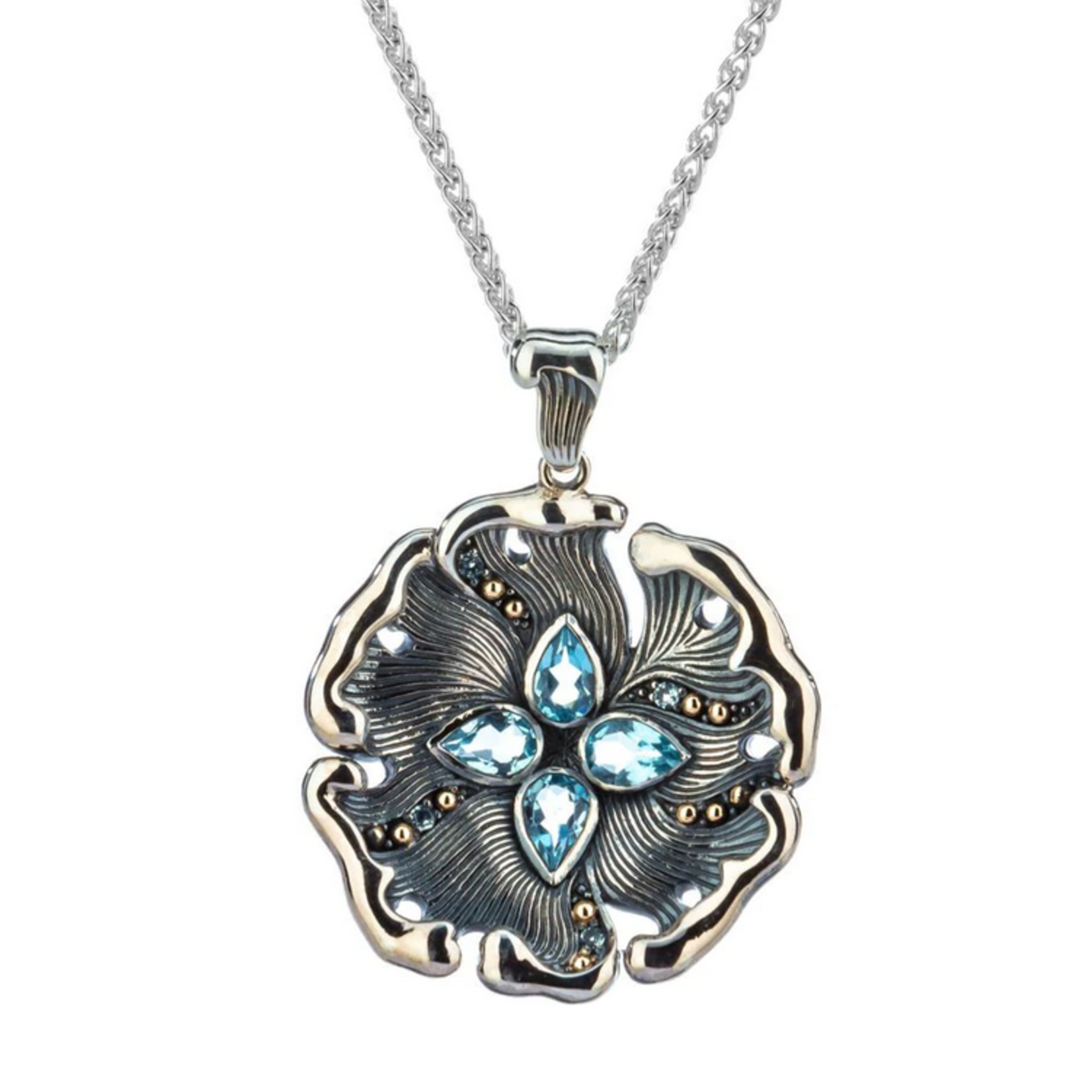 PENDANTS & NECKLACES KEITH JACK STERLING ELEMENTS PENDANT - Water