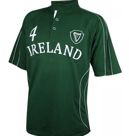 SPORTSWEAR CLEARANCE - CROKER IRELAND RUGBY w PIPING DETAIL - FINAL SALE