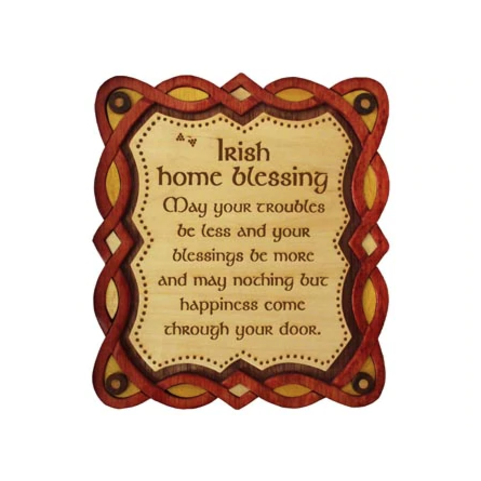 DECOR ISLANDCRAFT WOOD WALL ART - Irish Home Blessing