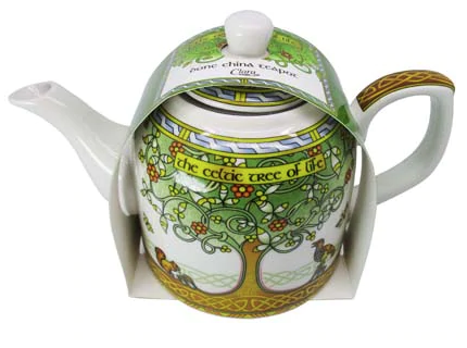 TEAPOTS, MUGS & ACCESSORIES CELTIC CLARA TEAPOT - TREE of LIFE