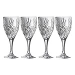 BARWARE GALWAY CRYSTAL RENMORE WINE GOBLET SET (4)