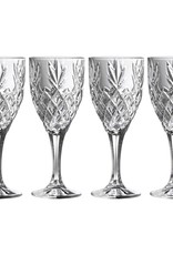 BARWARE GALWAY CRYSTAL RENMORE WINE GOBLET SET (4)