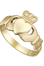 RINGS SOLVAR GENTS 10K CLADDAGH RING