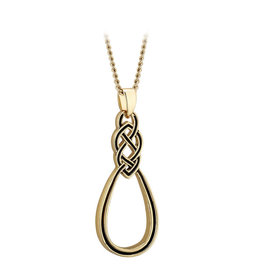 PENDANTS & NECKLACES SOLVAR GOLD PLATE ANTIQUED CELTIC KNOT PENDANT