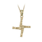 PENDANTS & NECKLACES SOLVAR 10K ST BRIGID CROSS PENDANT