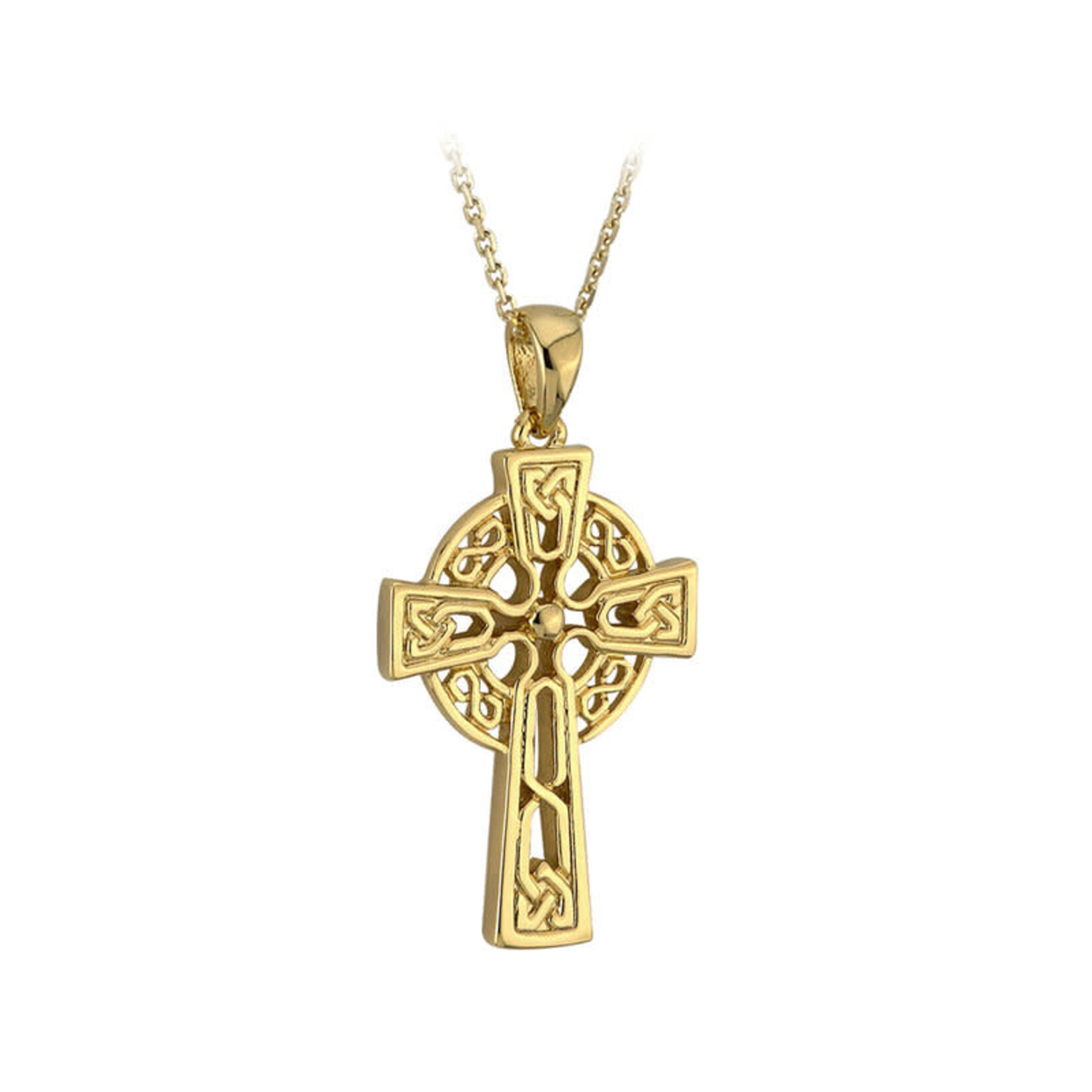 PENDANTS & NECKLACES SOLVAR 10K TINY FILAGREE CELTIC CROSS PENDANT